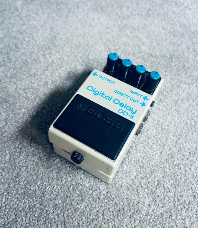 BOSS DD-3 1988年製 1988 Boss DD-3 Digital Delay Long Chip (Blue Label) - Vintage Made
