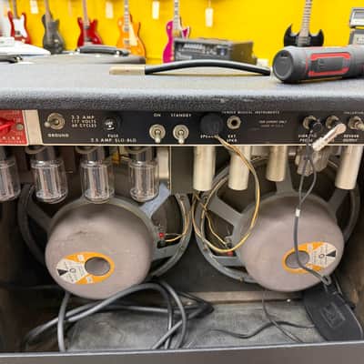 1968 Fender Silverface Twin Reverb Drip Edge 2x12 JBLS image 9
