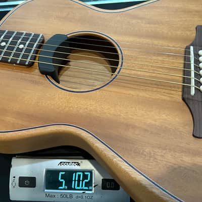 Fender Highway Parlor Acoustic-Electric Guitar, Satin Mahogany, 5lbs. 10.2oz #MXA2402512 image 8