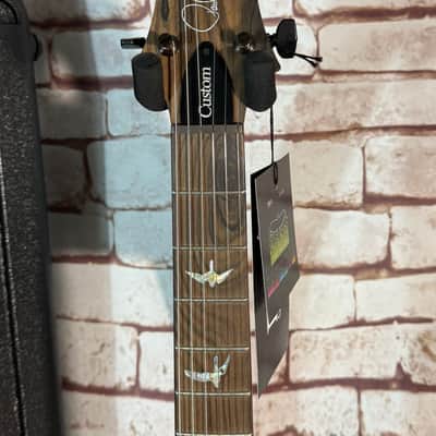 PRS Custom 24-08 Wood Library - 10 Top- Stainded Neck - Ziricote FB-Black Smoked HW -DMO- PS-Indigo- LTD. image 7