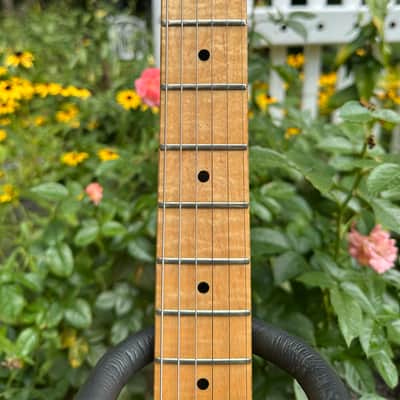 1984 Fender Stratocaster E Serial with S1 Tremolo and L Serial Flame Maple Neck - Black image 7