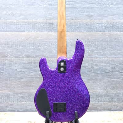 Ernie Ball Music Man DarkRay Bass Plasma Purple 4-String Electric Bass w/Case image 3