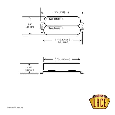 LACE Sensor Dually Red/Red Humbucker - White image 4