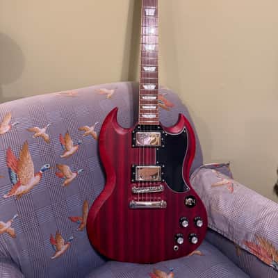 Epiphone SG G400 Standard Electric Guitar Worn Cherry image 1