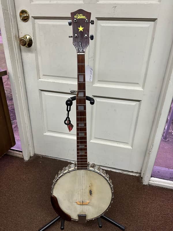 Used Alex 5 String Banjo Open Back Local Pickup Item Old Vintage image 1