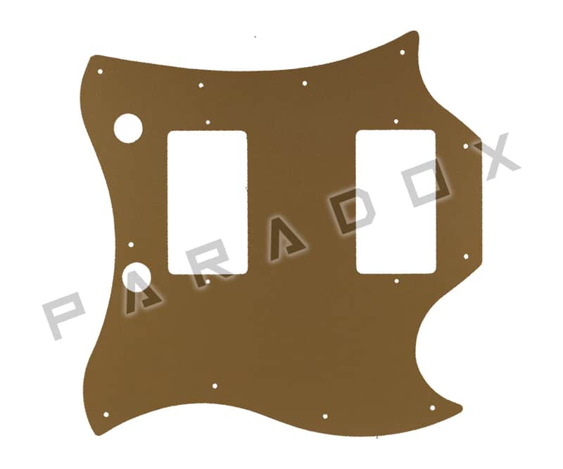 Custom Pickguard For 2020 - 2024 Made in China Epiphone SG Standard - Gold/Clear/Gold  .090" image 1