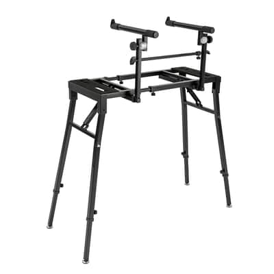 2-Tier Keyboard Stand – Adjustable DJ Workstation & Piano Synth Stand (330 lb Capacity) image 6
