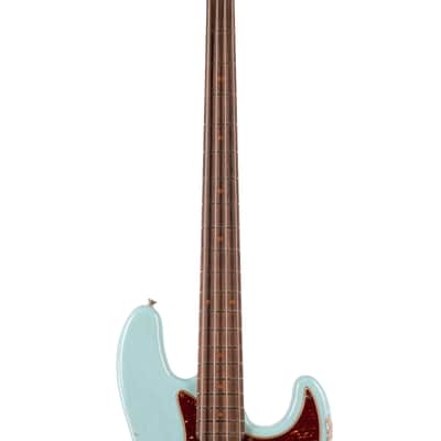 Fender 2024 Custom Shop 1961 Jazz Bass Heavy Relic Super Faded Aged Daphne Blue w/OHSC (567) USED image 6