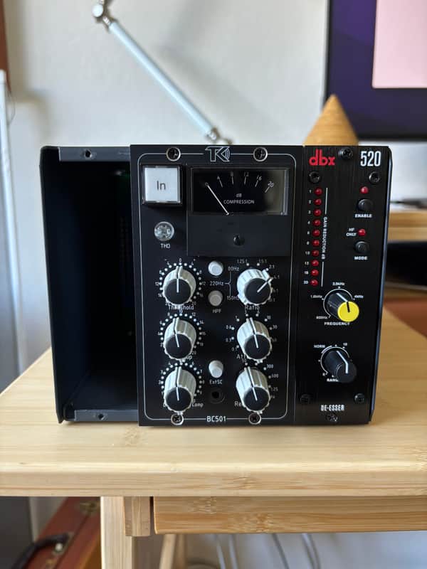 TK Audio BC501 500 Series Stereo Bus Compressor Module 2010s - Black image 1