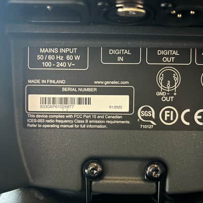 Genelec 8330A SAM Powered Nearfield Studio Monitor (Pair) - Gray image 7