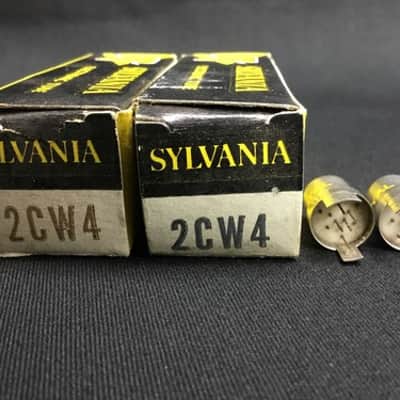 PAIR SYLVANIA 2CW4 NOS Triode Nuvistor VINTAGE VACUUM TUBES Tested USA D.4995-D image 3