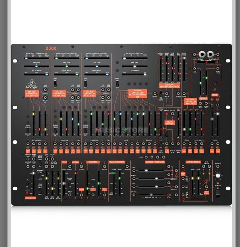 Behringer 2600 Semi-Modular Analog Synthesizer Rack-Mount. 2020 - Black and Orange image 1