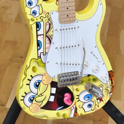 SpongeBob Yellow Electric Guitar - Bob L'Eponge - Strato Type - Limited Edition - Free Shipping! image 2