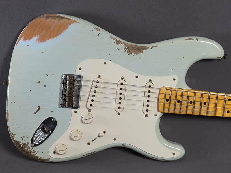 Fender Custom Shop Stratocaster 1957 Hardtail REL Faded Aged Sonic Blue 2022 image 1