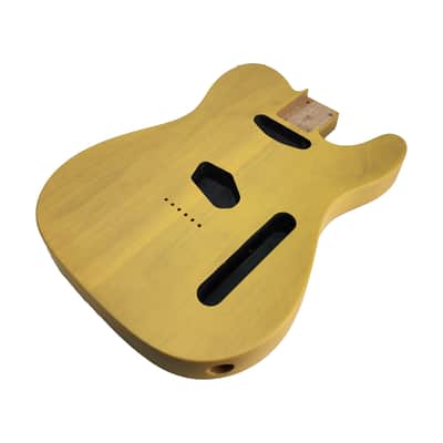 Brio T-Style Guitar Body – Blonde Alder - Nitro Satin image 3