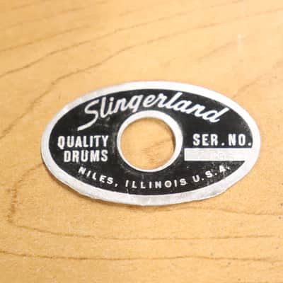 Slingerland Niles Drum Badge Vintage 1970's #1 image 1