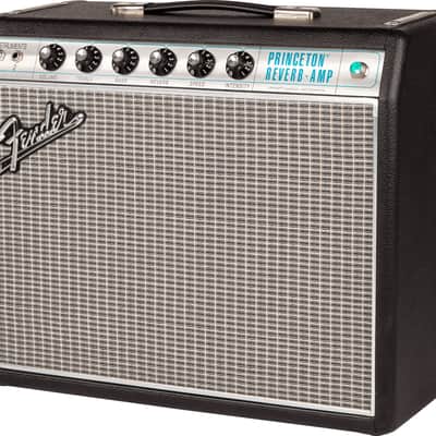 Fender '68 Custom Princeton Reverb-Amp 12-Watt 1x10" Guitar Combo - Black image 2