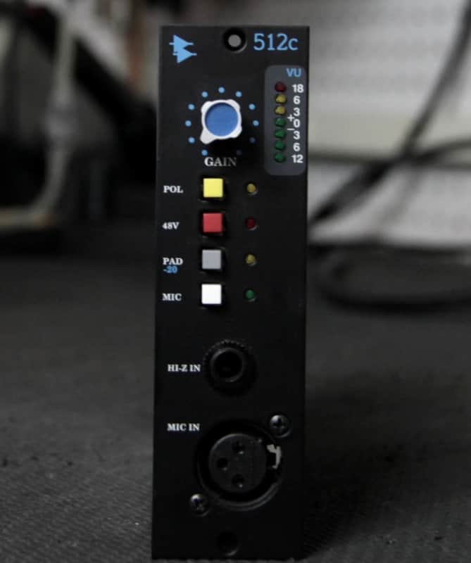 API 512c 500 Series Mic Preamp Module 2000 - Present - Black image 1