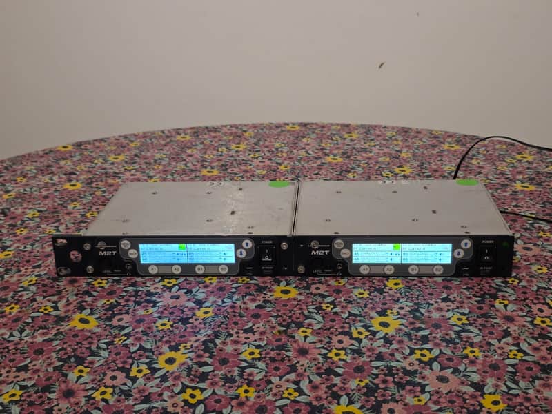 2X Lectrosonics M2T IEM Digital Half-Rack Transmitter with Dante & Duet IEM Kit image 1
