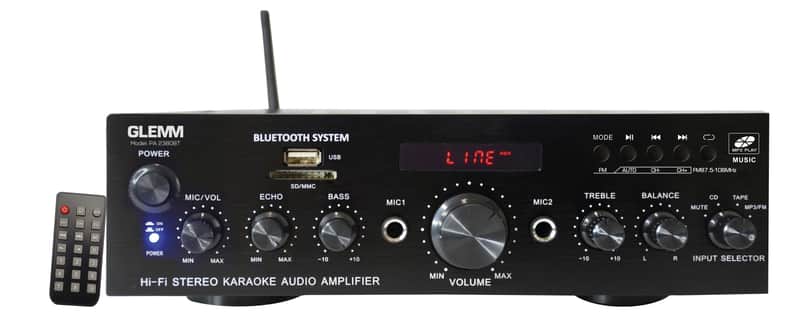 Karma - PA 2380BT - Amplificatore stereo 2x50W Display  MP3  Bluetooth image 1