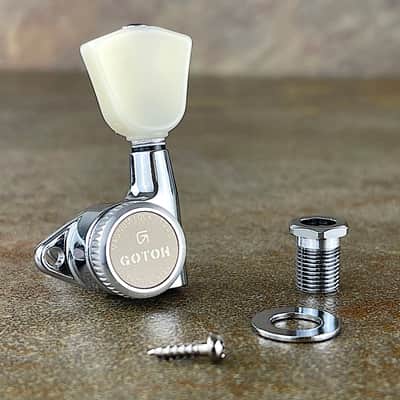 Gotoh Magnum Lock Trad Tuners SG301 MG-T- P4N -  Chrome - 3 per side - For Les Paul - 05112CYTX-AEL image 2