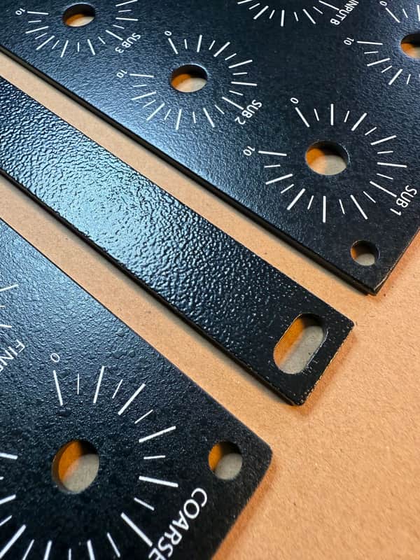 MOTM Format Rack Mount End Caps 2025 - Black Powder Coat image 1