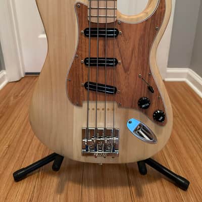 Custom Stratocaster(ish) 30 Scale Bass Guitar 2026 - Natural image 2