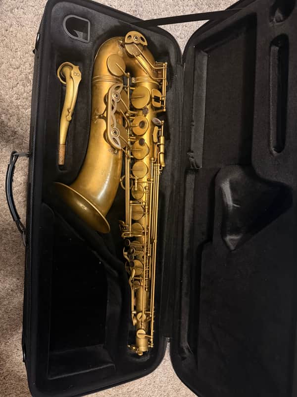 Eastman ETS652 52nd Street Bb Tenor Saxophone 2018 - Present - Aged Unlacquered Brass image 1