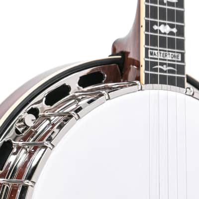 Gold Tone OB-3RF/L Mastertone Orange Blossom Twanger Pre-War Resonator Banjo with Case (Left-Handed) image 4
