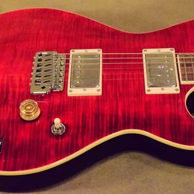 Cort M600 BC M Series Double Cutaway HH with Flame Maple Top Black Cherry