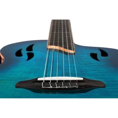 Ortega RTPDLX-FMA TourPlayer Series Solid Okoume Body Slim Neck Nylon 6-String Acoustic-Electric Guitar w/Gig Bag image 12