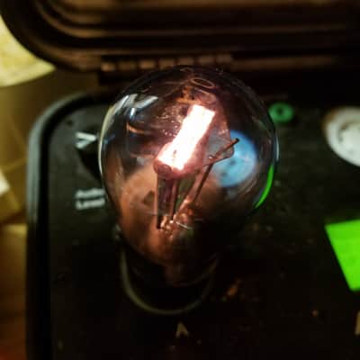 Arcturus ONE (1) Type 01A Antique AT1000 TESTED Vacuum Tube Engraved Blue glass Triode 1923-1931 image 5