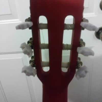 Sojing Electric/Acoustic Classical Guitar Cherry Matte Finish - New image 6