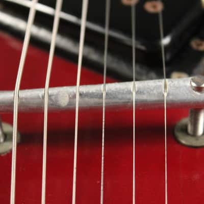 Mosrite Double Neck w/Vibramute Electric Mandolin 6 string 1964 Candy Apple Red image 11