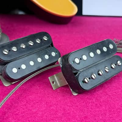 General Vintage Tone  1957 - 1958 Nos Wire Belden PAF Humbuckers Double Black Celullose acetate CAB for les Paul ®️ SG ®️ image 1