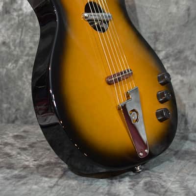 Danelectro Convertible Acoustic Electric Guitar Sunburst NEW w minor Finish blem FAST Shipping image 7