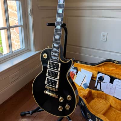 2026 Gibson Custom Shop Les Paul Custom Peter Frampton “Phenix” Inspired VOS - Ebony Black image 4