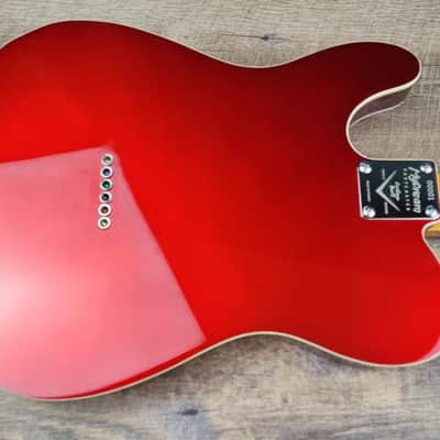 MyDream Partcaster Custom Built - Thinline Candy Apple Red Quarter Sawn image 9