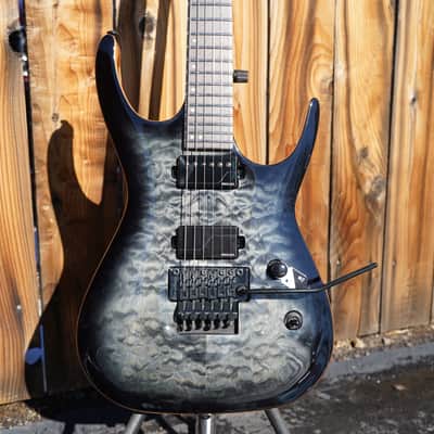Dean Exile Select Floyd Neck Thru Archtop GTBB Gloss Trans Black Burst 6-String image 6