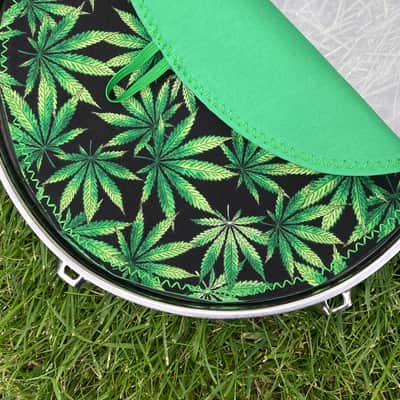 10" reversible Drum Bunny cotton drum cover - partial mute - dampener - compare to Big Fat Snare Drum Quesadilla, Drum Tortilla image 2