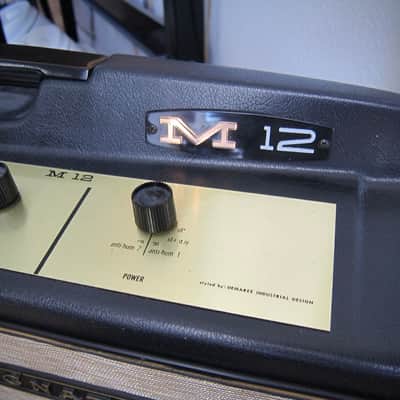 MAGNATONE M12 Tube Bass & Guitar Amp (2) EL-34s 1-15 Circa-1963 Black Moulded Cabinet image 13