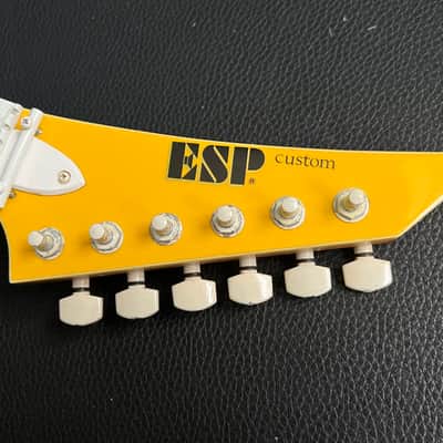 ESP Custom Shop 1987 - Yellow with White Hardware image 2