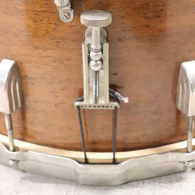 Leedy 12x15" Marching Snare Drum Mahogany Vintage 1940's image 3