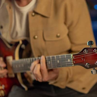 Washburn Wing American Hawk1 78 - Vintage Sunburst, Crafted in Washuburn's US Custom Shop, Ash Body w/ Carved Maple Top, Neck-through Design, B-Stock image 22