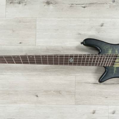 Spector NS Dimension 5 Multi-Scale 5-String Left-Handed Bass, Haunted Moss Matte image 7