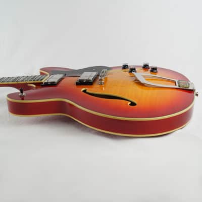 Hagstrom Viking Deluxe - Cherry Sunburst image 4