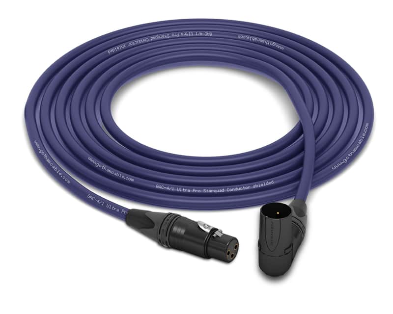 XLR-Female to 90�� XLR-Male Cable | Gotham GAC-4/1 Ultra Pro Cable | 65 Feet image 1