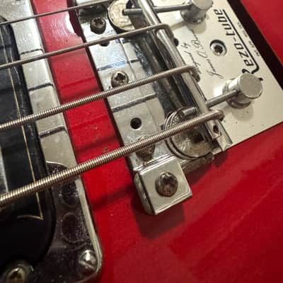 V1 Baldwin Burns Baby Bison Bass Guitar - All Original - Clean Poly Finish - Rare Palm Mute Included - Original OHSC included - 1966 image 16