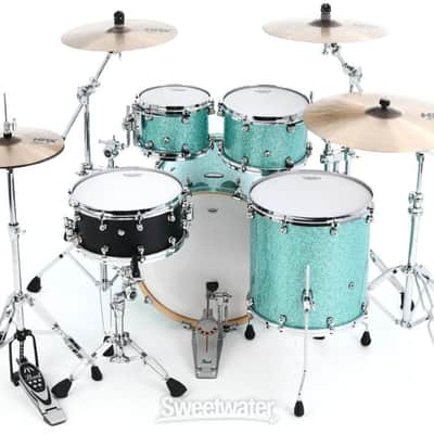 Pearl Music City Custom Reference One 4-piece Shell Pack - Turquoise Glass (RF1422-TGd1) image 5