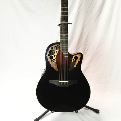 Ovation Adamas Melissa Etheridge 12 String Acoustic Electric Guitar 1598 Ruby Burst image 1